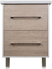 Sanflor Тумба под раковину Экко 80 орегон/белая – фотография-1